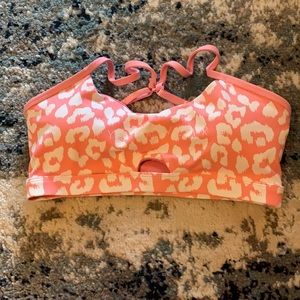 Ryderwear Pink and White cheetah Bra